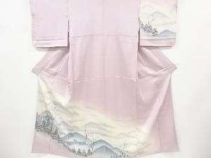 リサイクル　樹木風景模様訪問着